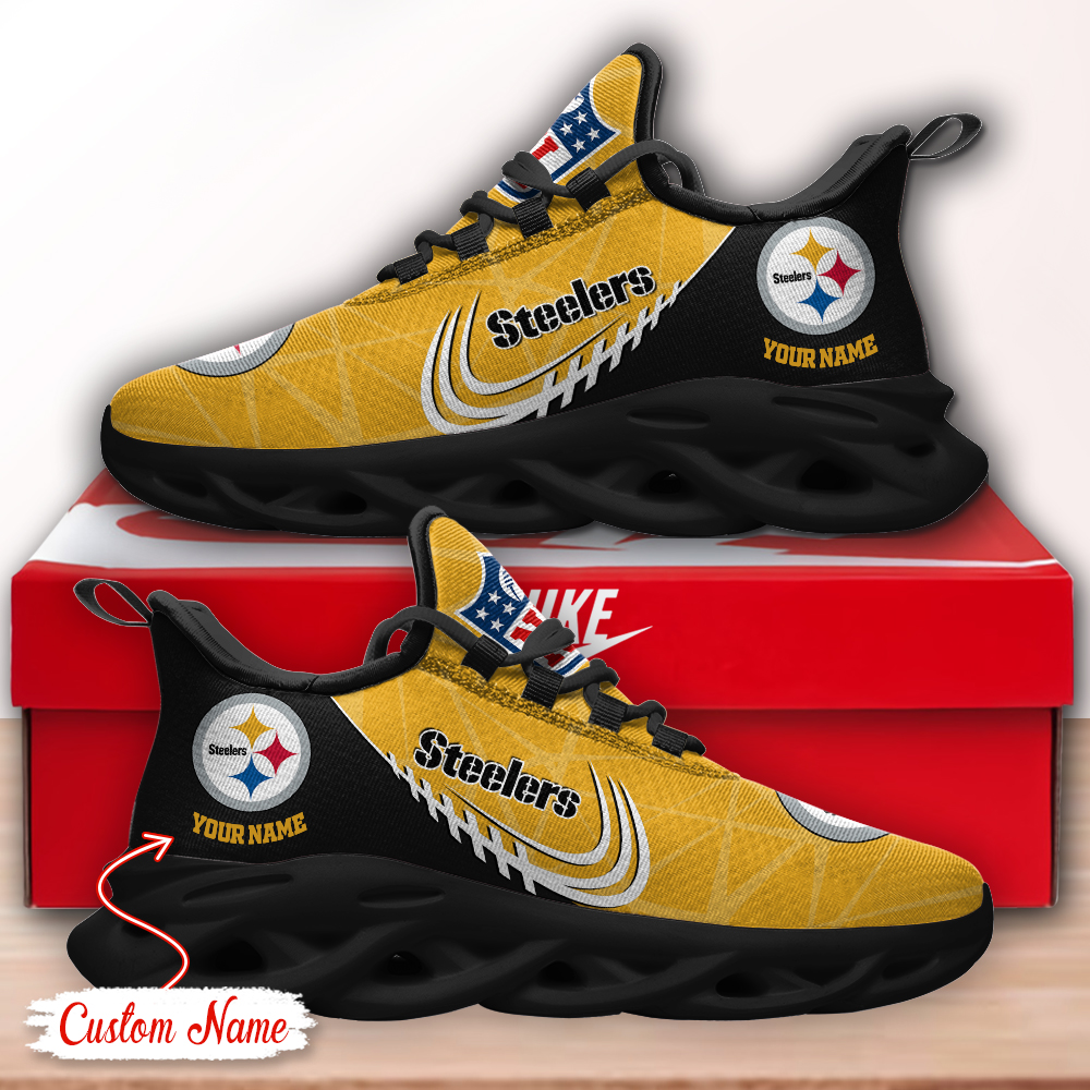 Pittsburgh Steelers NFL Max Soul Shoes Sneakers For Men And Women Calebmatthewhans