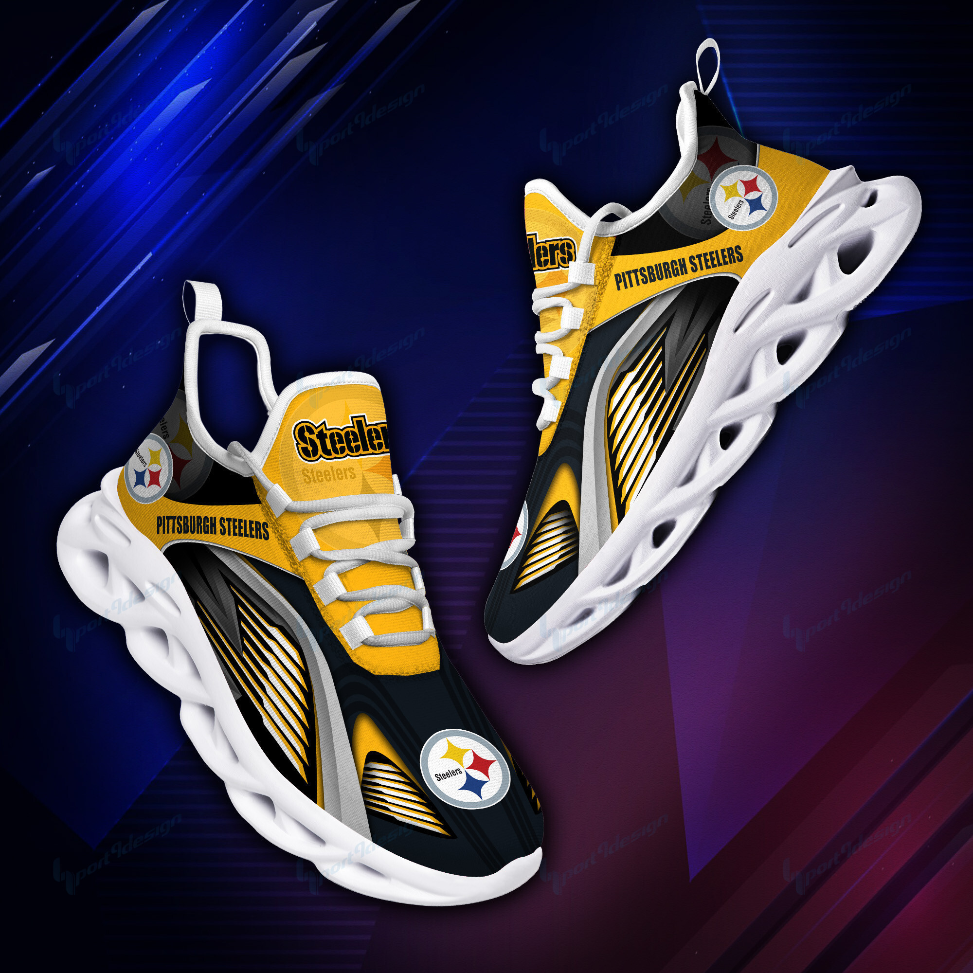 Pittsburgh Steelers NFL Max Soul Shoes Sneakers For Men And Women Calebmatthewhans