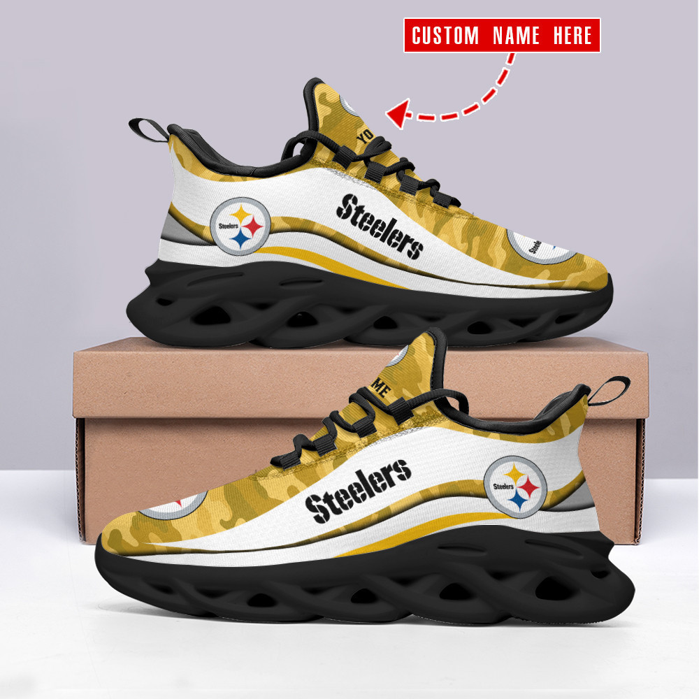 Pittsburgh Steelers NFL Max Soul Shoes Sneakers For Men And Women Calebmatthewhans