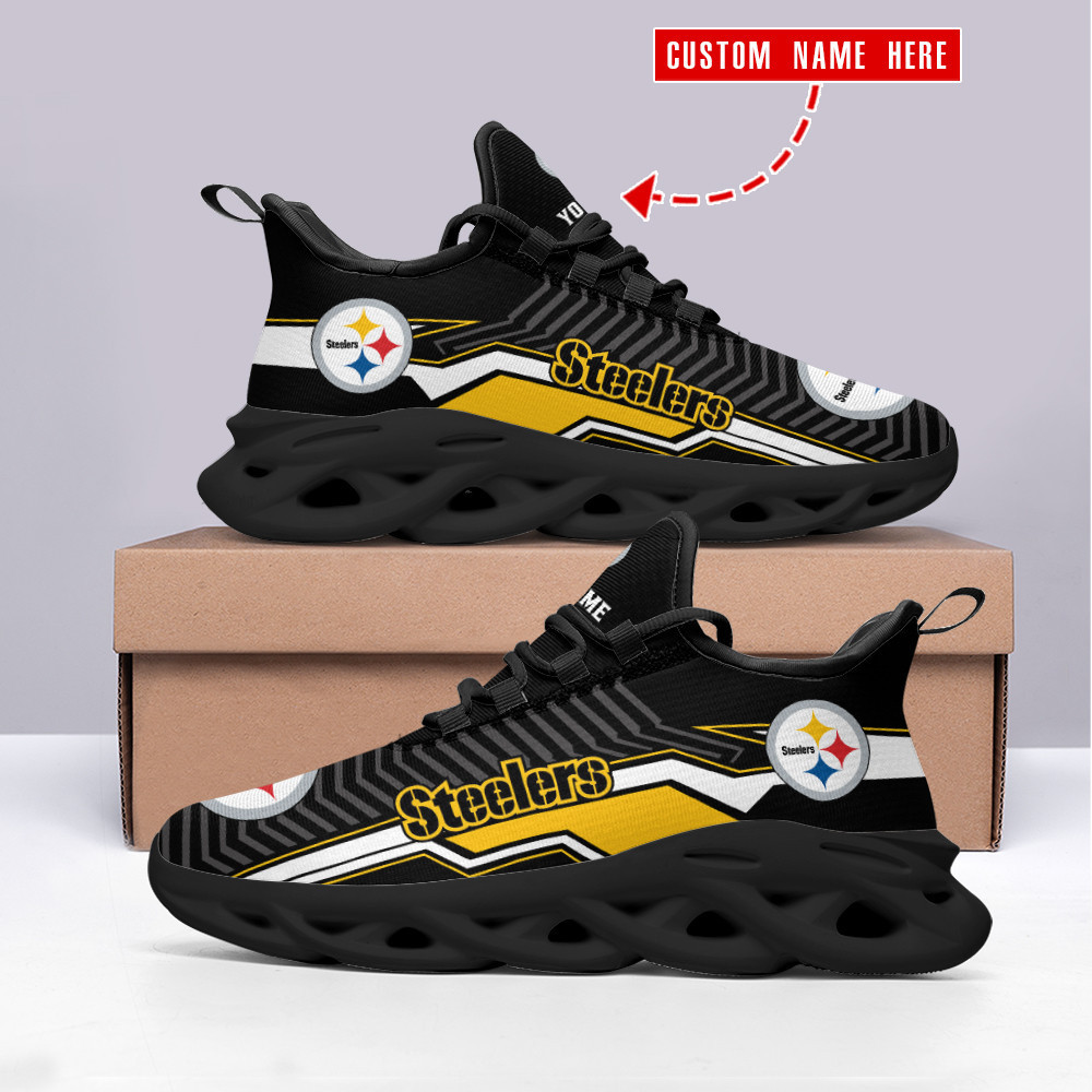 Pittsburgh Steelers NFL Max Soul Shoes Sneakers For Men And Women Calebmatthewhans