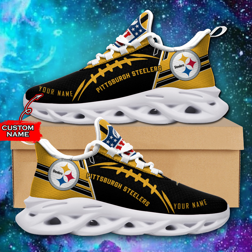 Pittsburgh Steelers NFL Max Soul Shoes Sneakers For Men And Women Calebmatthewhans