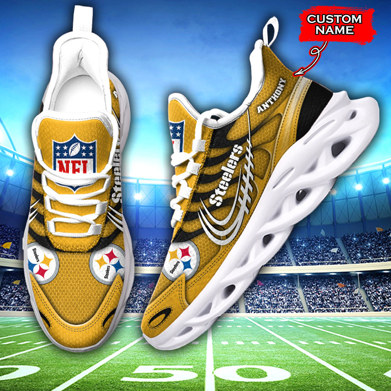 Pittsburgh Steelers NFL Max Soul Shoes Sneakers For Men And Women Calebmatthewhans