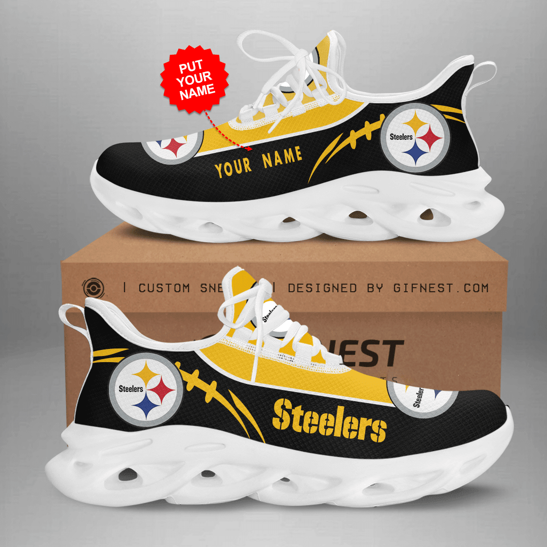 Pittsburgh Steelers NFL Max Soul Shoes Sneakers For Men And Women Calebmatthewhans