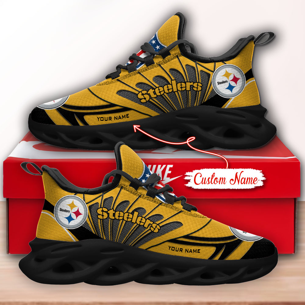 Pittsburgh Steelers NFL Max Soul Shoes Sneakers For Men And Women Calebmatthewhans