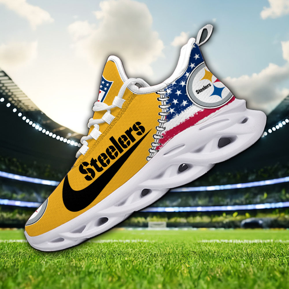 Pittsburgh Steelers NFL Max Soul Shoes Sneakers For Men And Women Calebmatthewhans