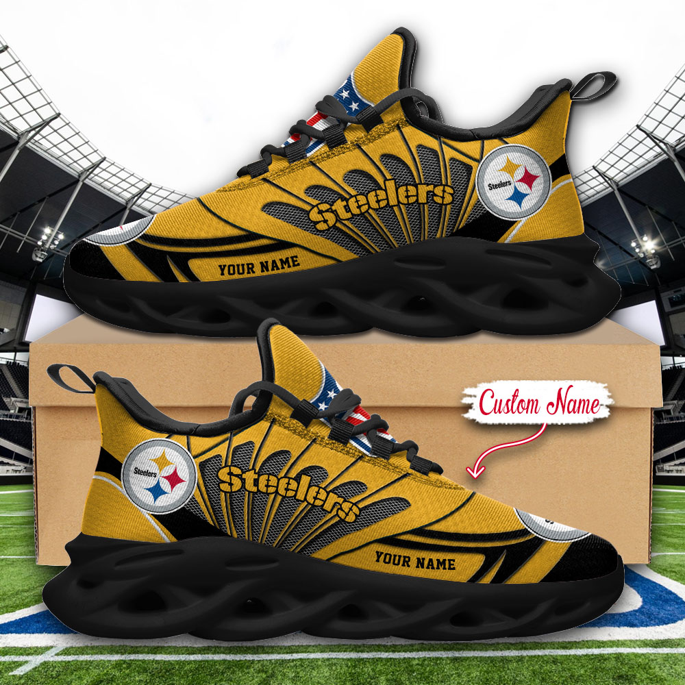 Pittsburgh Steelers NFL Max Soul Shoes Sneakers For Men And Women Calebmatthewhans