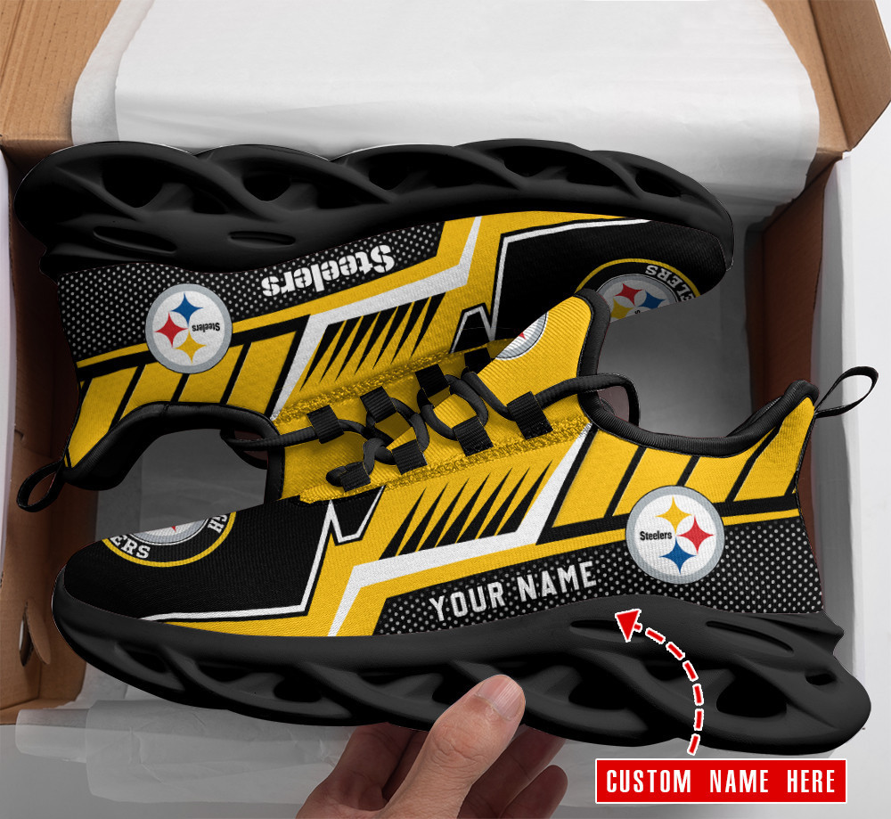 Pittsburgh Steelers NFL Max Soul Shoes Sneakers For Men And Women Calebmatthewhans