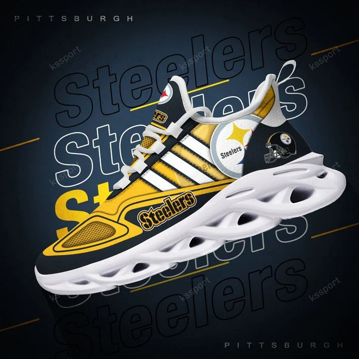 Pittsburgh Steelers NFL Max Soul Shoes Sneakers For Men And Women Calebmatthewhans