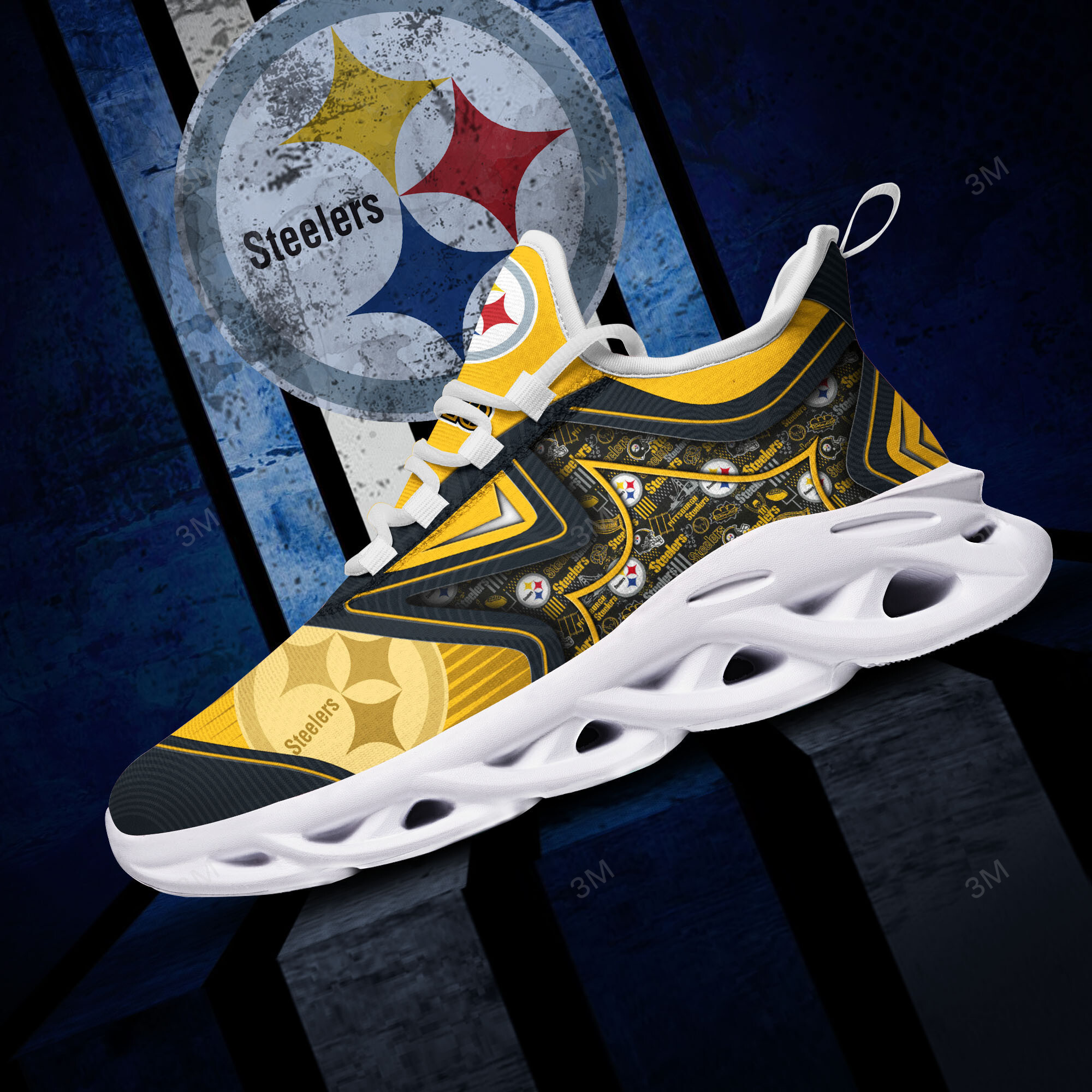 Pittsburgh Steelers NFL Max Soul Shoes Sneakers For Men And Women Calebmatthewhans