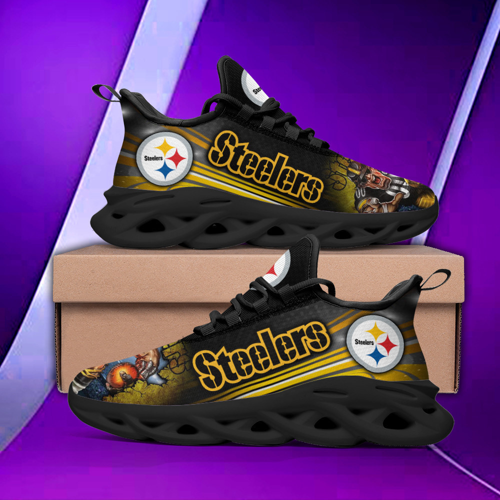 Pittsburgh Steelers NFL Max Soul Shoes Sneakers For Men And Women Calebmatthewhans