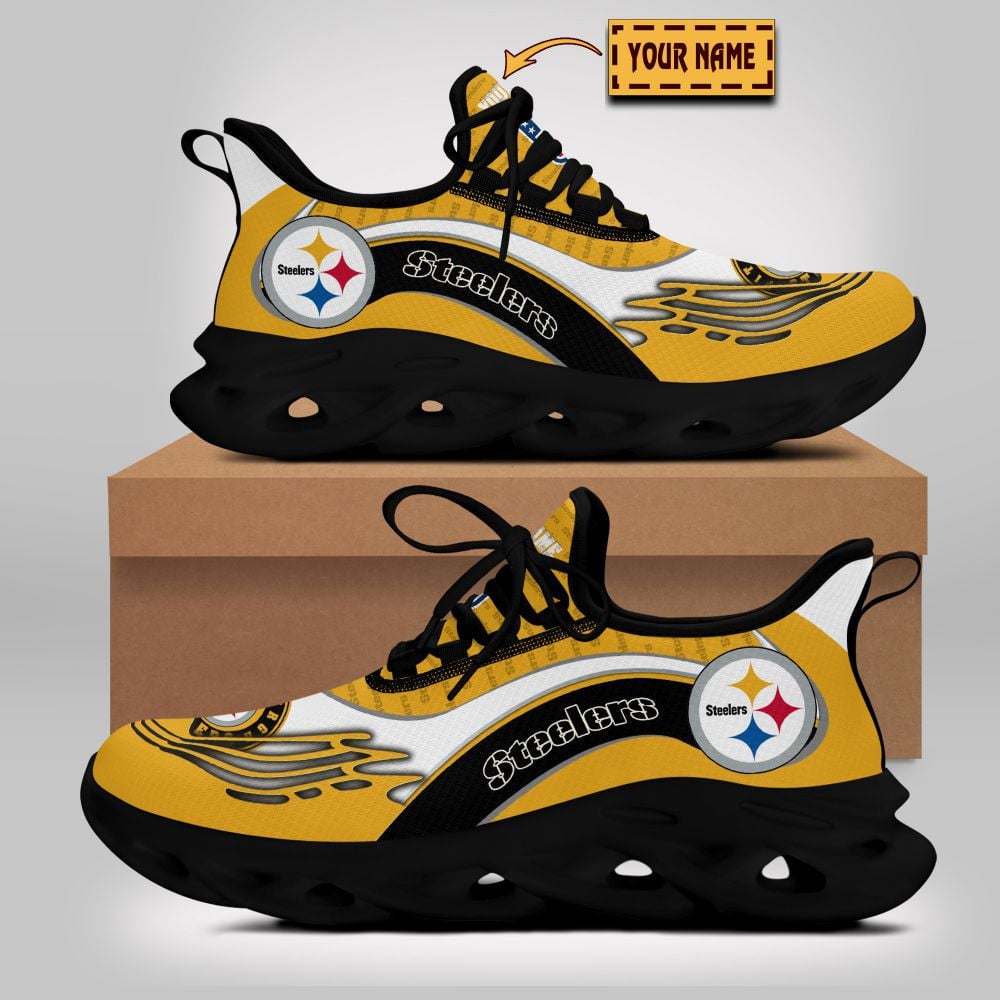 Pittsburgh Steelers NFL Max Soul Shoes Sneakers For Men And Women Calebmatthewhans