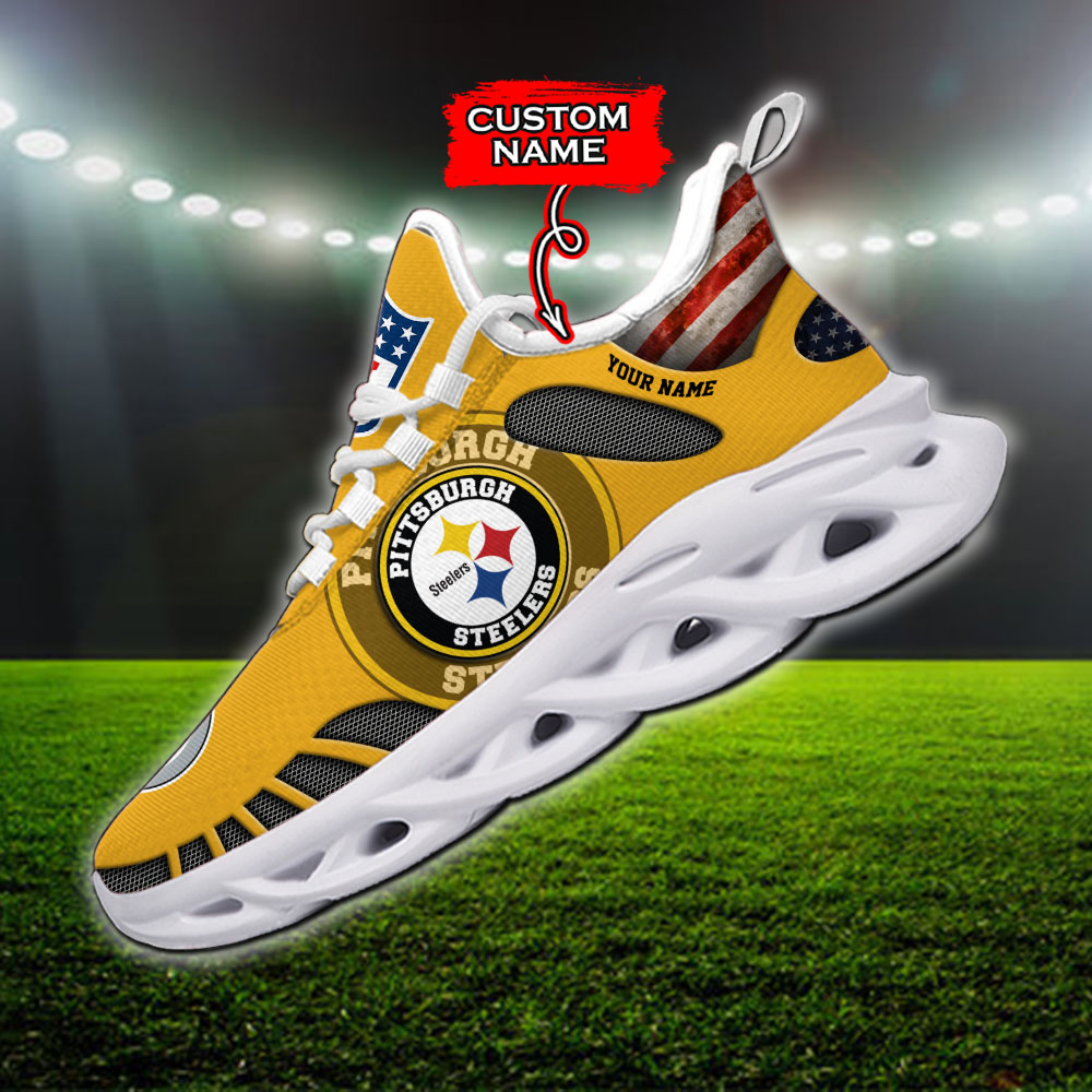 Pittsburgh Steelers NFL Max Soul Shoes Sneakers For Men And Women Calebmatthewhans
