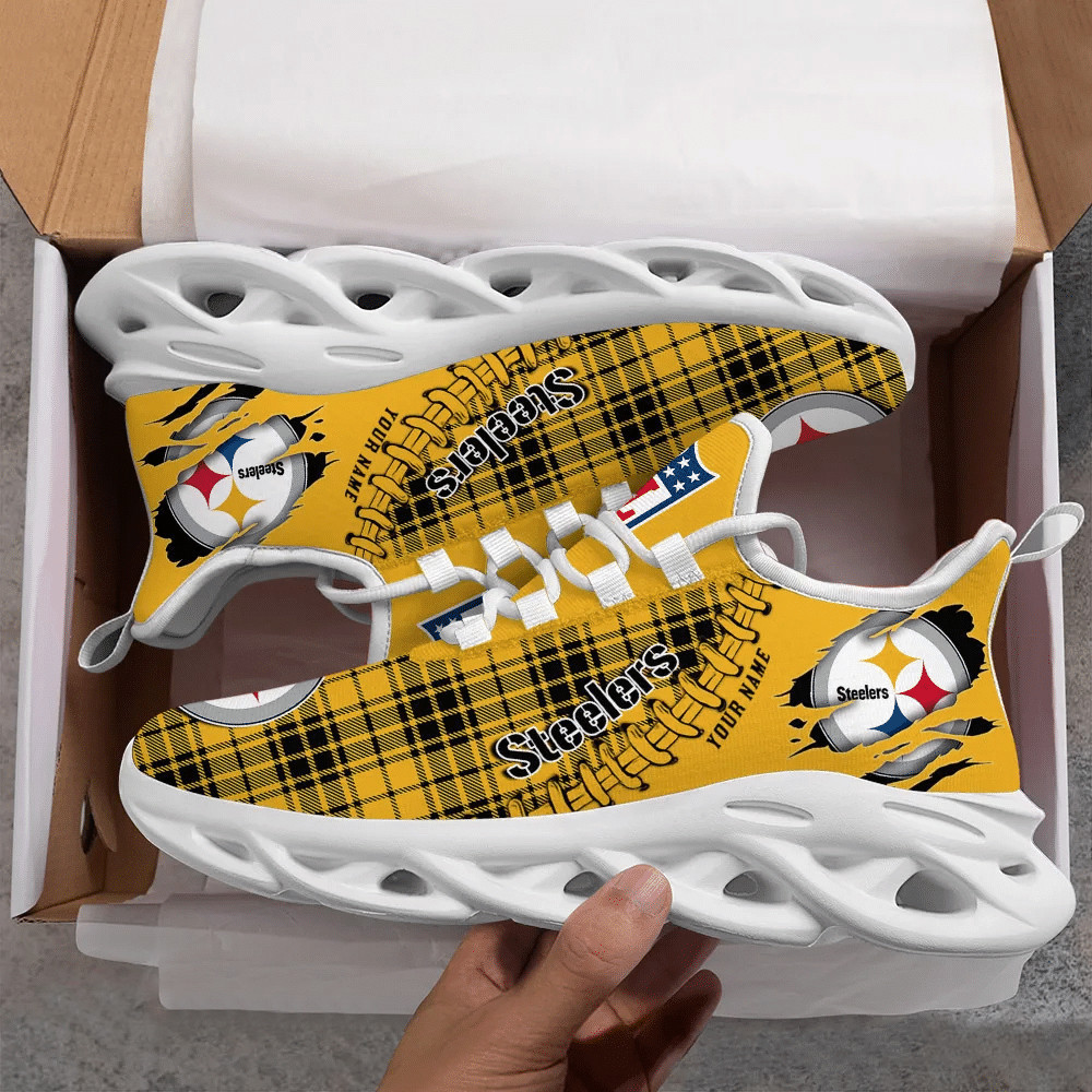 Pittsburgh Steelers NFL Max Soul Shoes Sneakers For Men And Women Calebmatthewhans