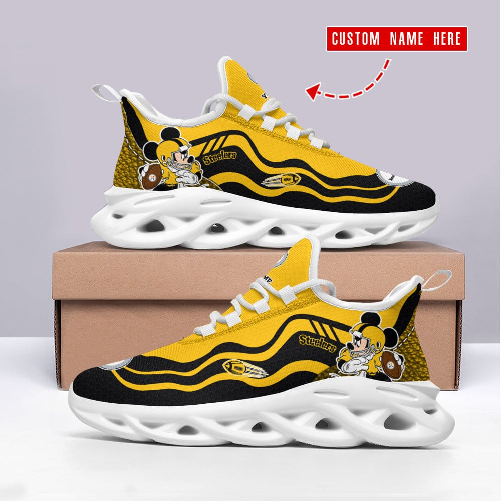Pittsburgh Steelers NFL Max Soul Shoes Sneakers For Men And Women Calebmatthewhans
