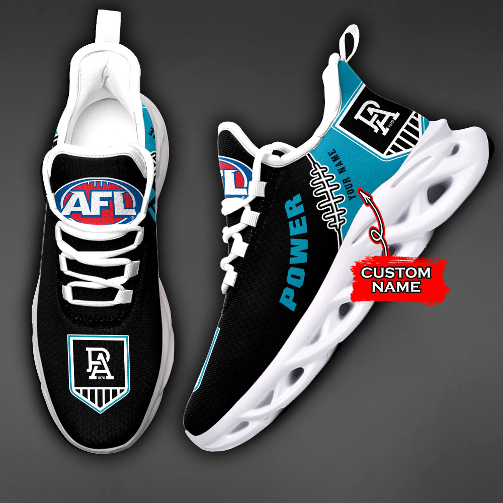 Port Adelaide Power AFL Max Soul Shoes Sneakers For Men And Women Calebmatthewhans