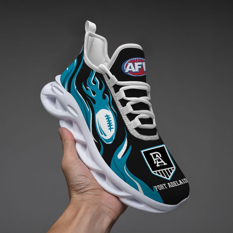 Port Adelaide Power Max Soul Shoes Sneakers For Men And Women Calebmatthewhans