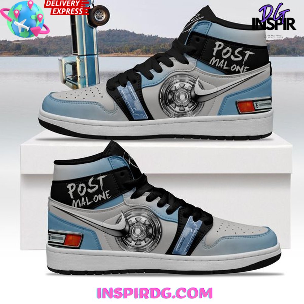 Post Malone AJ1 High Sneakers Shoes For Men And Women Calebmatthewhans