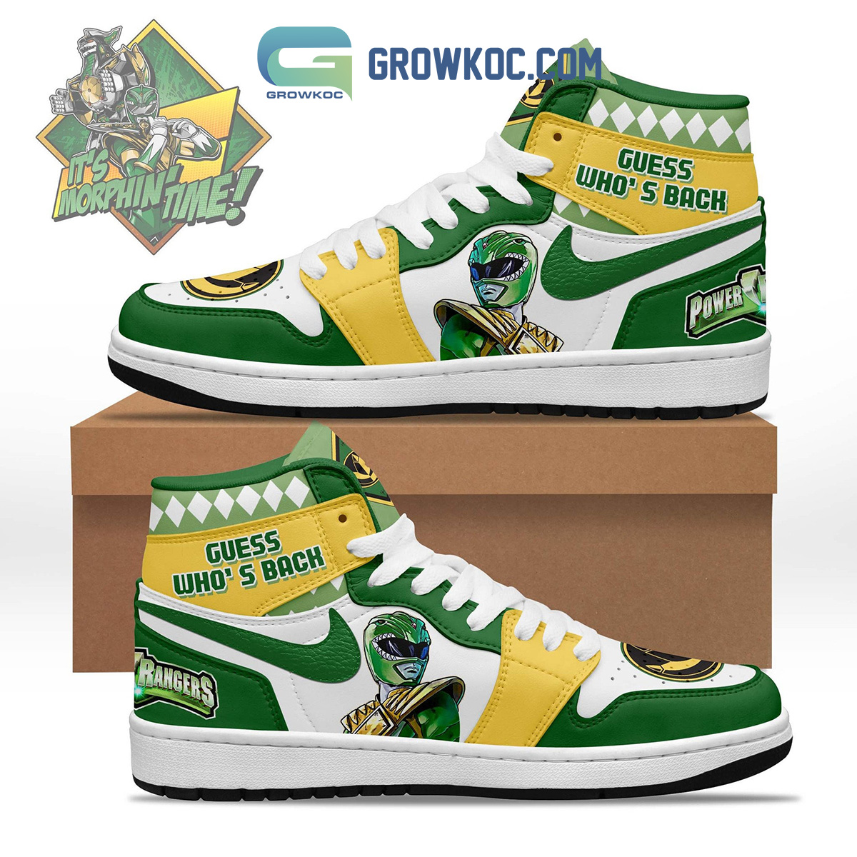 Power Rangers AJ1 High Sneakers Shoes For Men And Women Calebmatthewhans