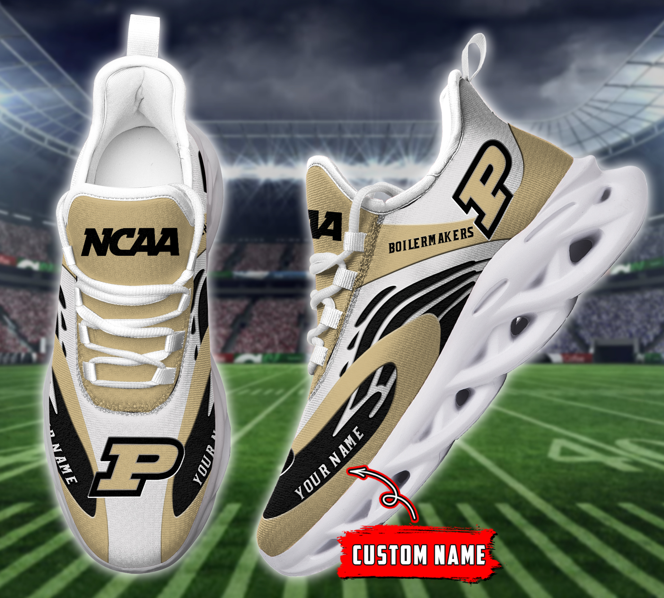 Purdue Boilermakers NCAA Max Soul Shoes Sneakers For Men And Women Calebmatthewhans