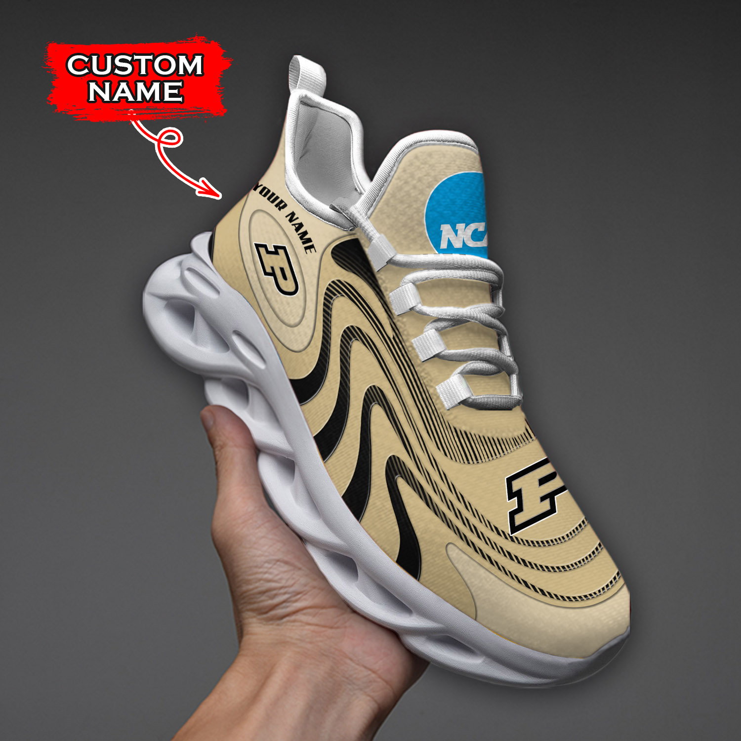 Purdue Boilermakers NCAA Max Soul Shoes Sneakers For Men And Women Calebmatthewhans