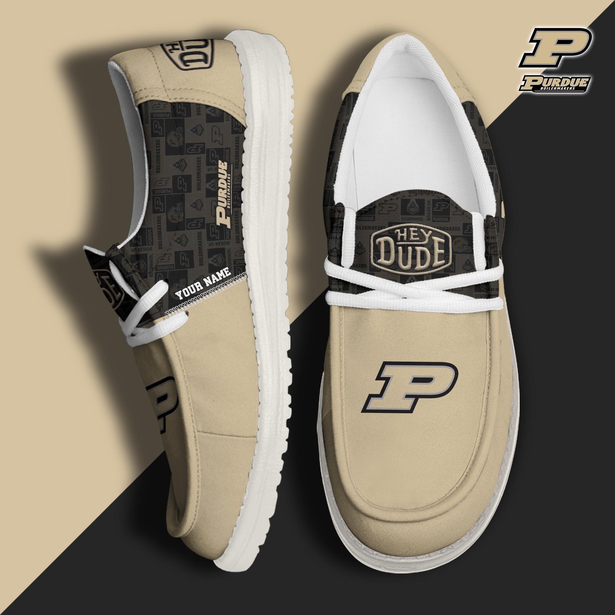 Purdue Boilermakers Personalized Hey Dude Shoes For Men And Women Calebmatthewhans
