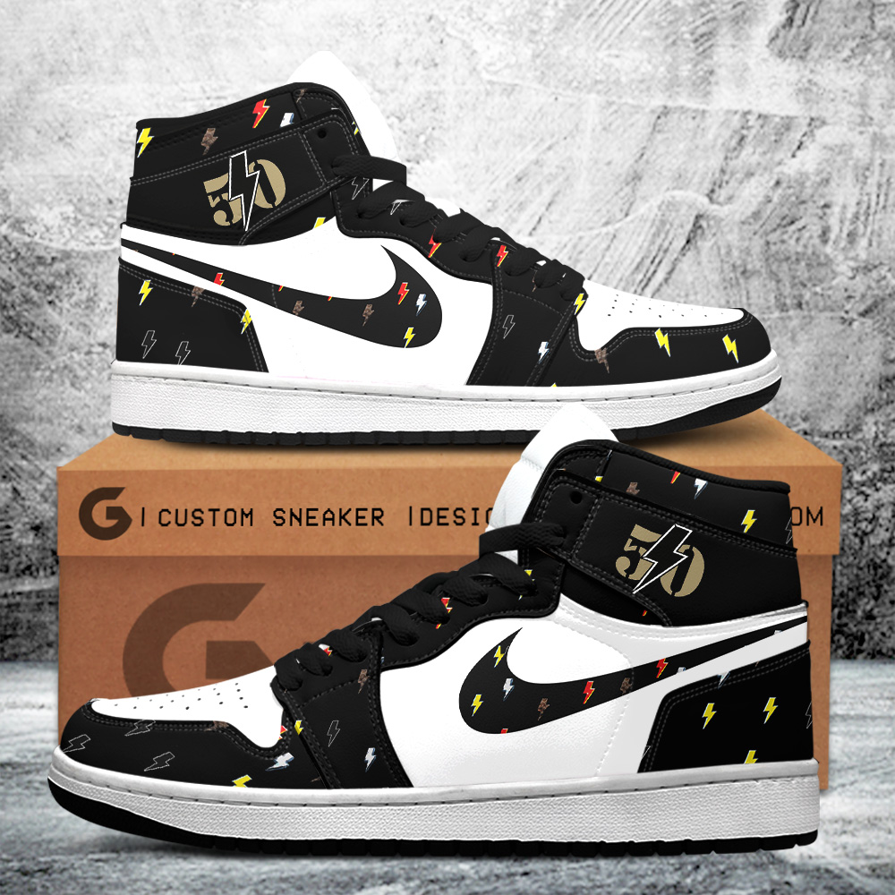 Rock Music AJ1 High Sneakers Shoes For Men And Women Calebmatthewhans