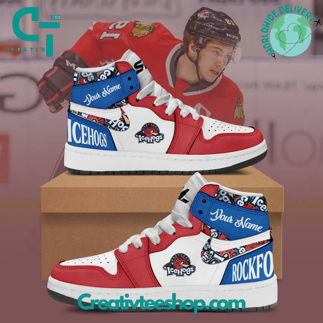 Rockford IceHogs AJ1 High Sneakers Shoes For Men And Women Calebmatthewhans