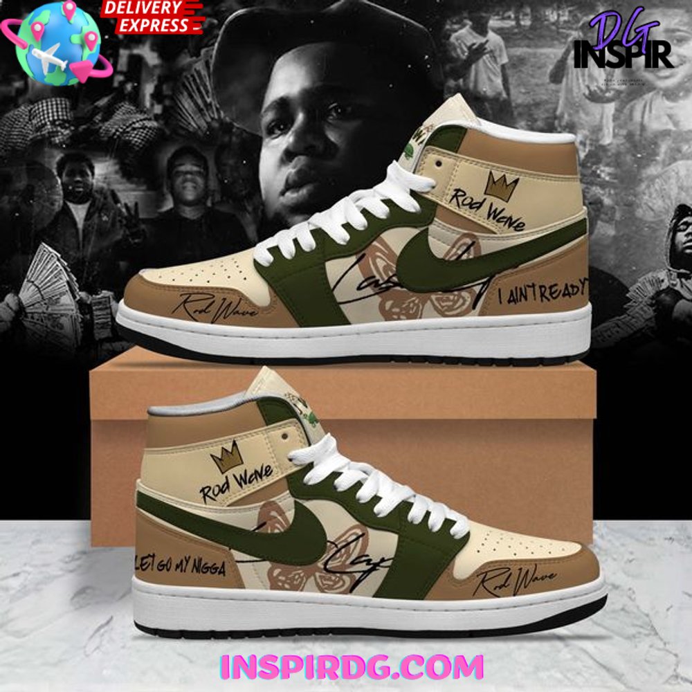 Rod Wave AJ1 High Sneakers Shoes For Men And Women Calebmatthewhans