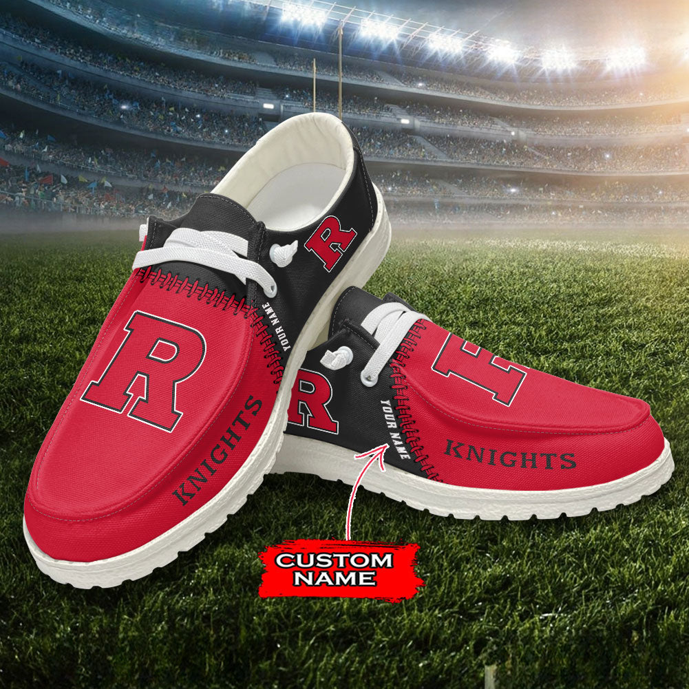 Rutgers Scarlet Knights Personalized Hey Dude Shoes For Men And Women Calebmatthewhans