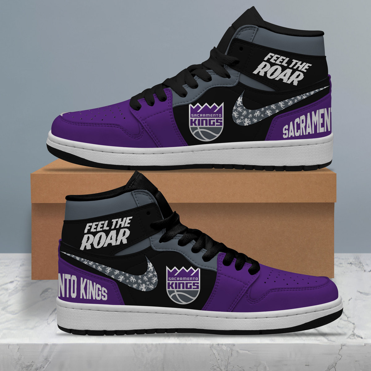 Sacramento Kings AJ1 High Sneakers Shoes For Men And Women Calebmatthewhans