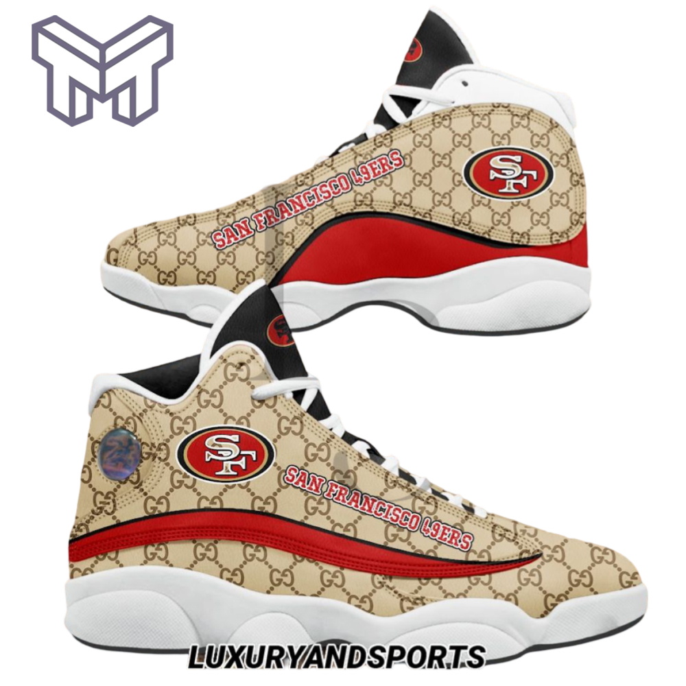 San Francisco 49ers AJ13 Sneakers Shoes For Men And Women Calebmatthewhans