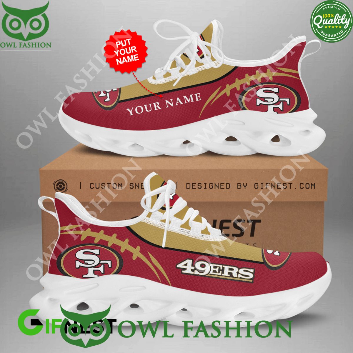 San Francisco 49ers Max Soul Shoes Sneakers For Men And Women Calebmatthewhans