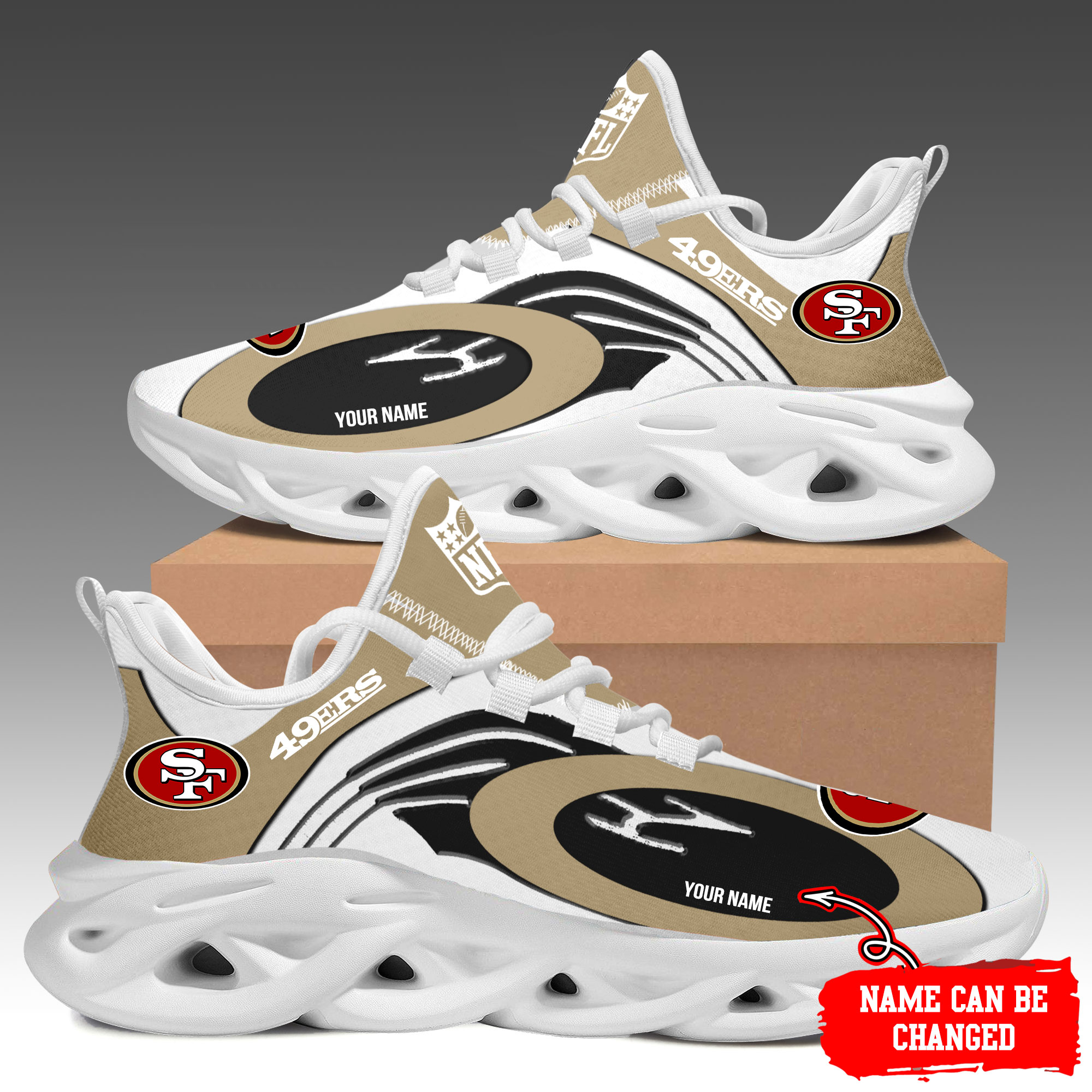 San Francisco 49ers Max Soul Shoes Sneakers For Men And Women Calebmatthewhans
