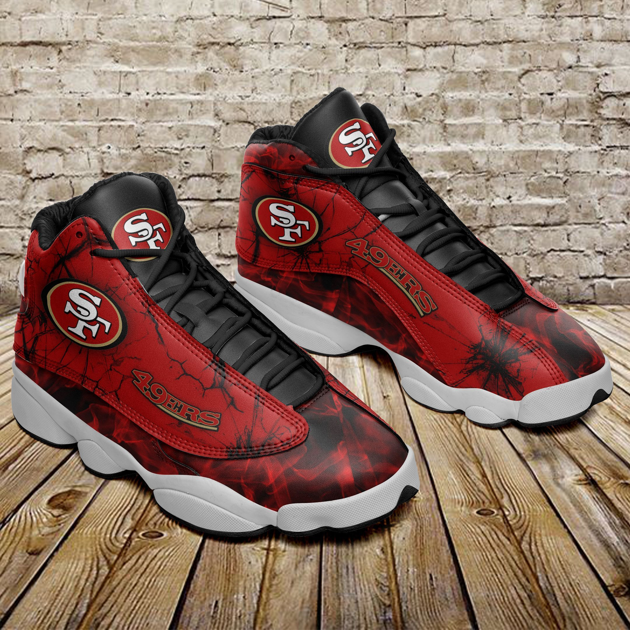 San Francisco 49ers NFL AJ13 Sneakers Shoes For Men And Women Calebmatthewhans
