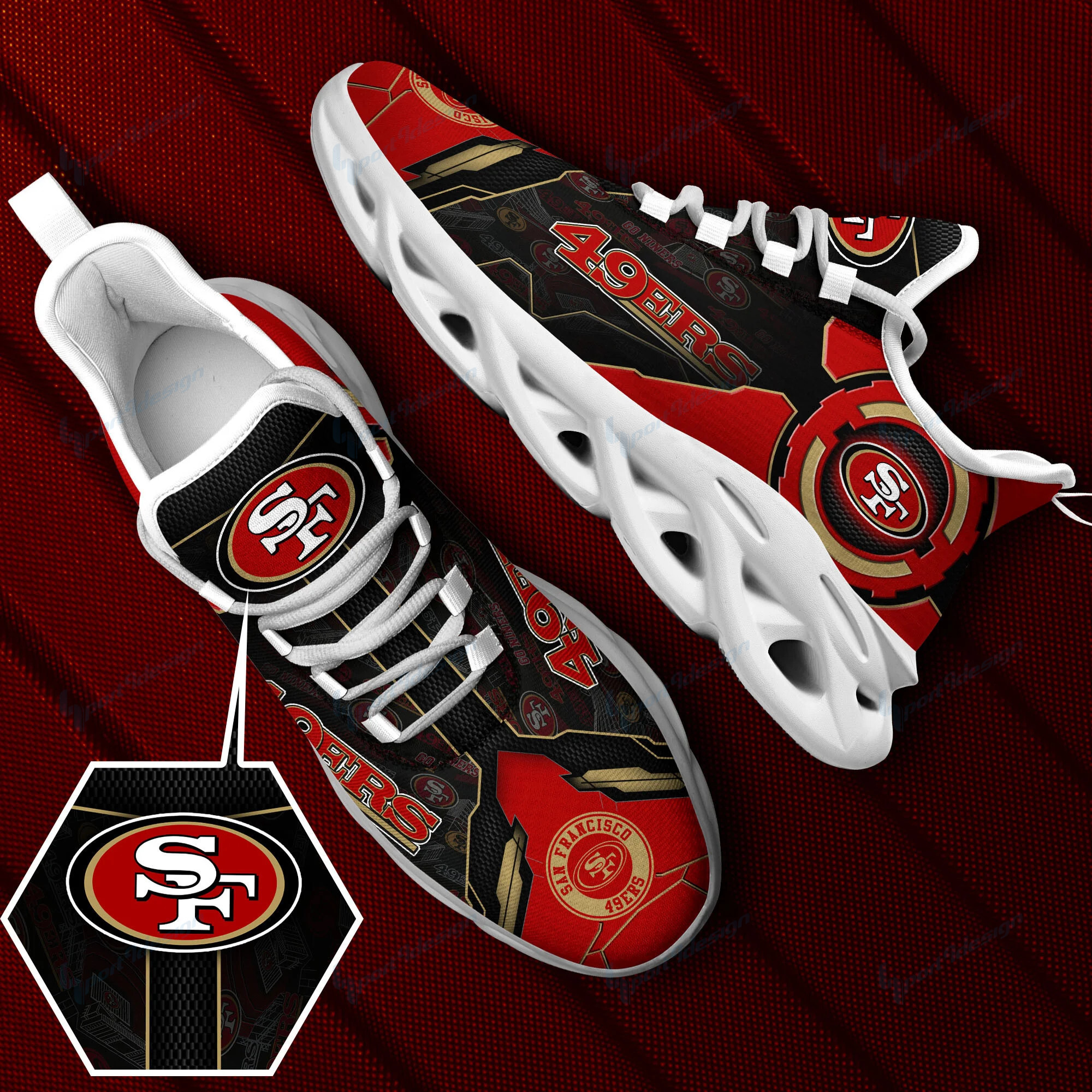San Francisco 49ers NFL Max Soul Shoes Sneakers For Men And Women Calebmatthewhans