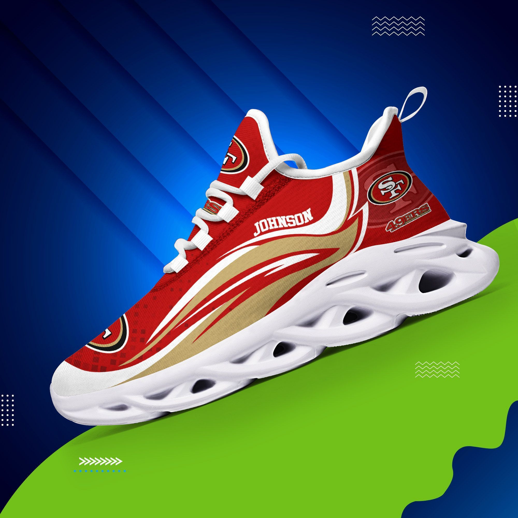 San Francisco 49ers NFL Max Soul Shoes Sneakers For Men And Women Calebmatthewhans