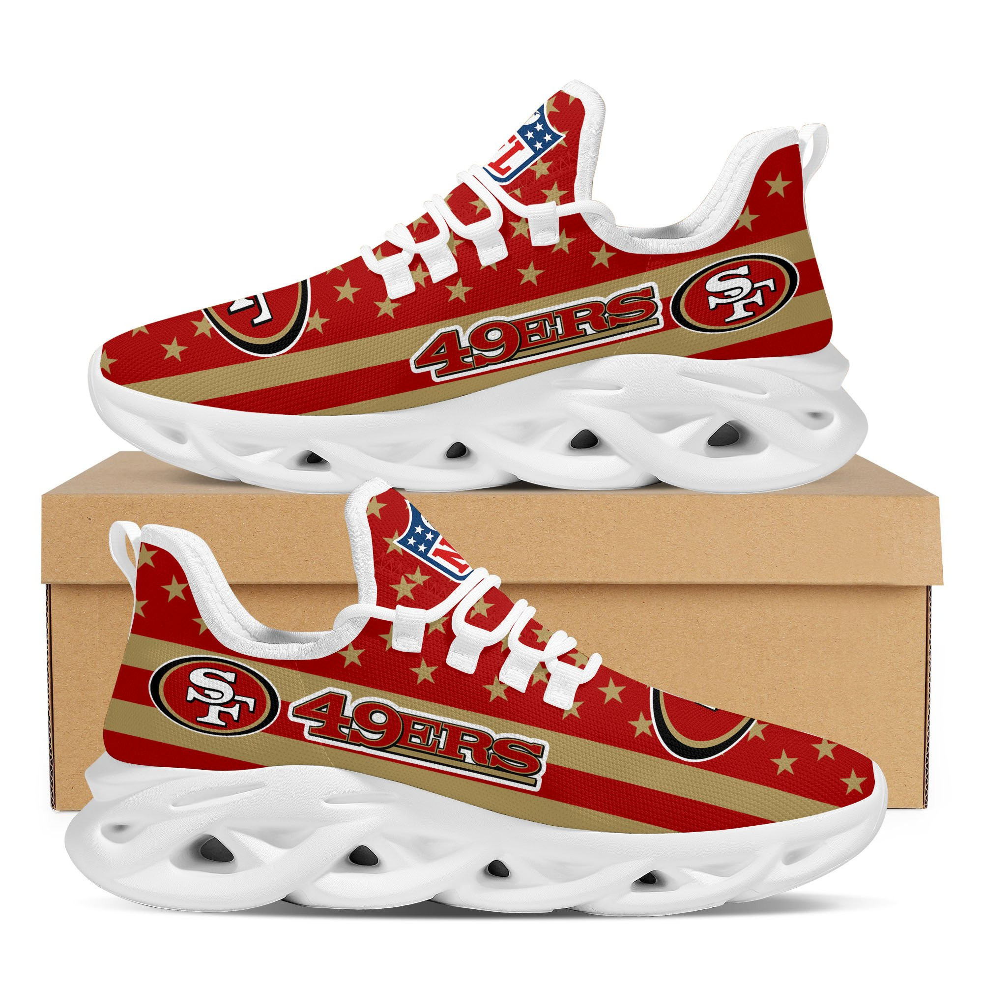 San Francisco 49ers NFL Max Soul Shoes Sneakers For Men And Women Calebmatthewhans