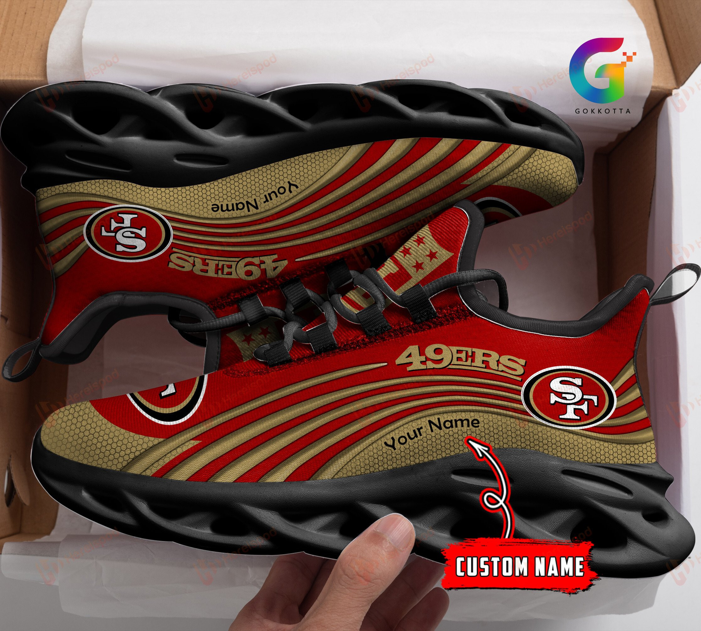 San Francisco 49ers NFL Max Soul Shoes Sneakers For Men And Women Calebmatthewhans