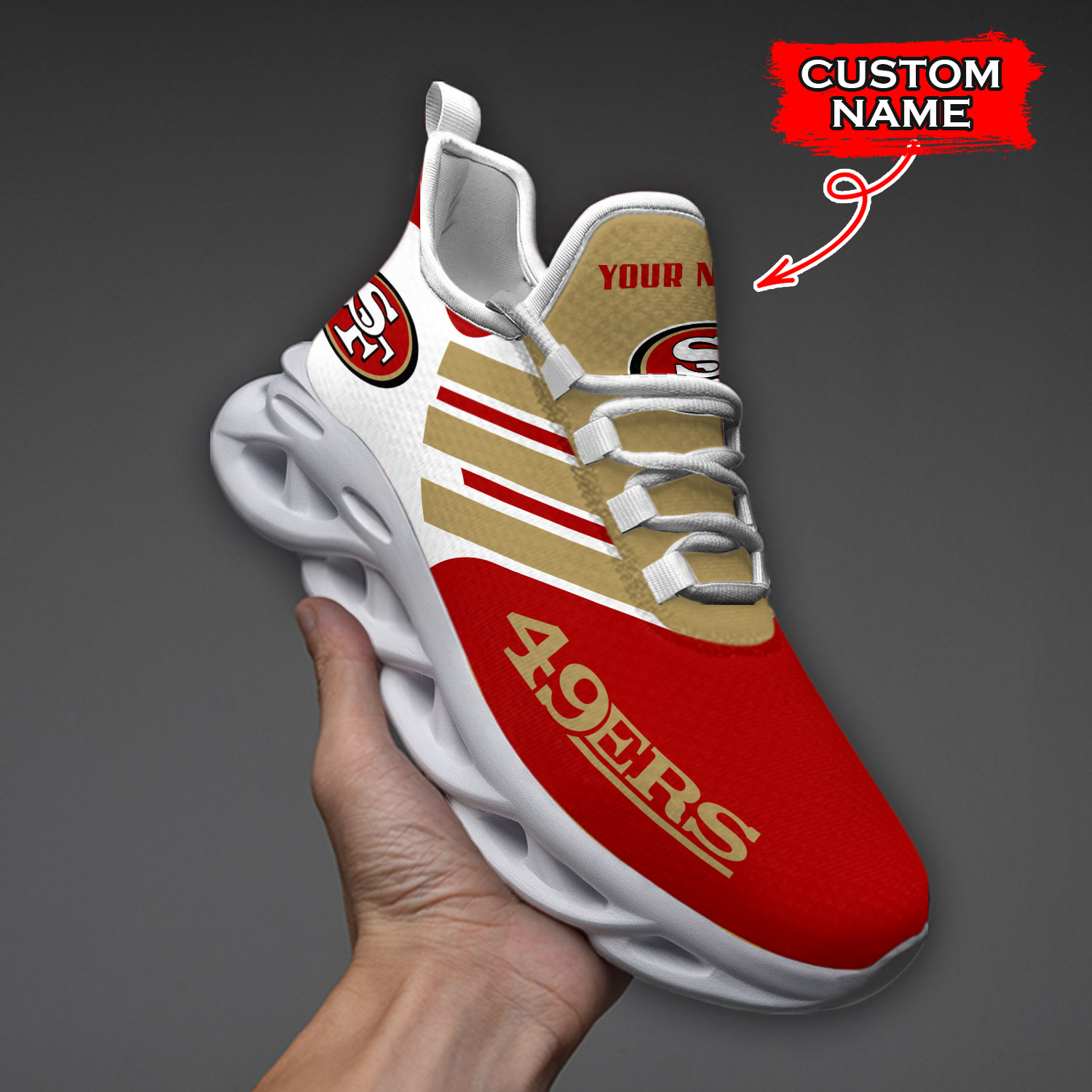 San Francisco 49ers NFL Max Soul Shoes Sneakers For Men And Women Calebmatthewhans