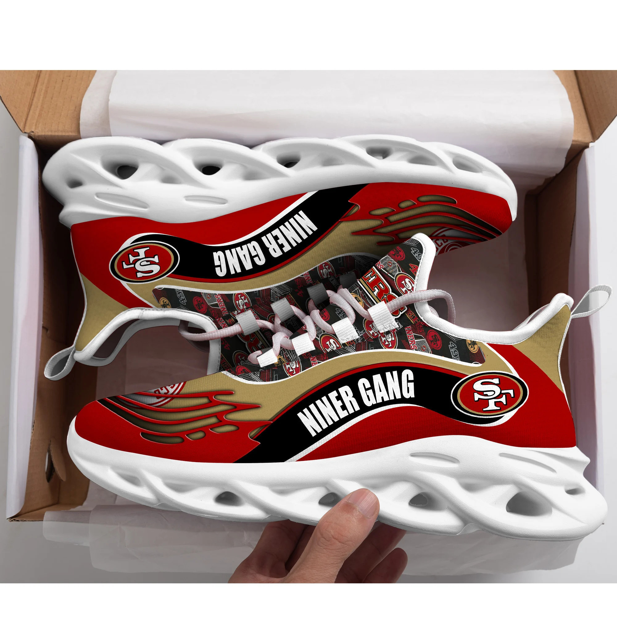 San Francisco 49ers NFL Max Soul Shoes Sneakers For Men And Women Calebmatthewhans