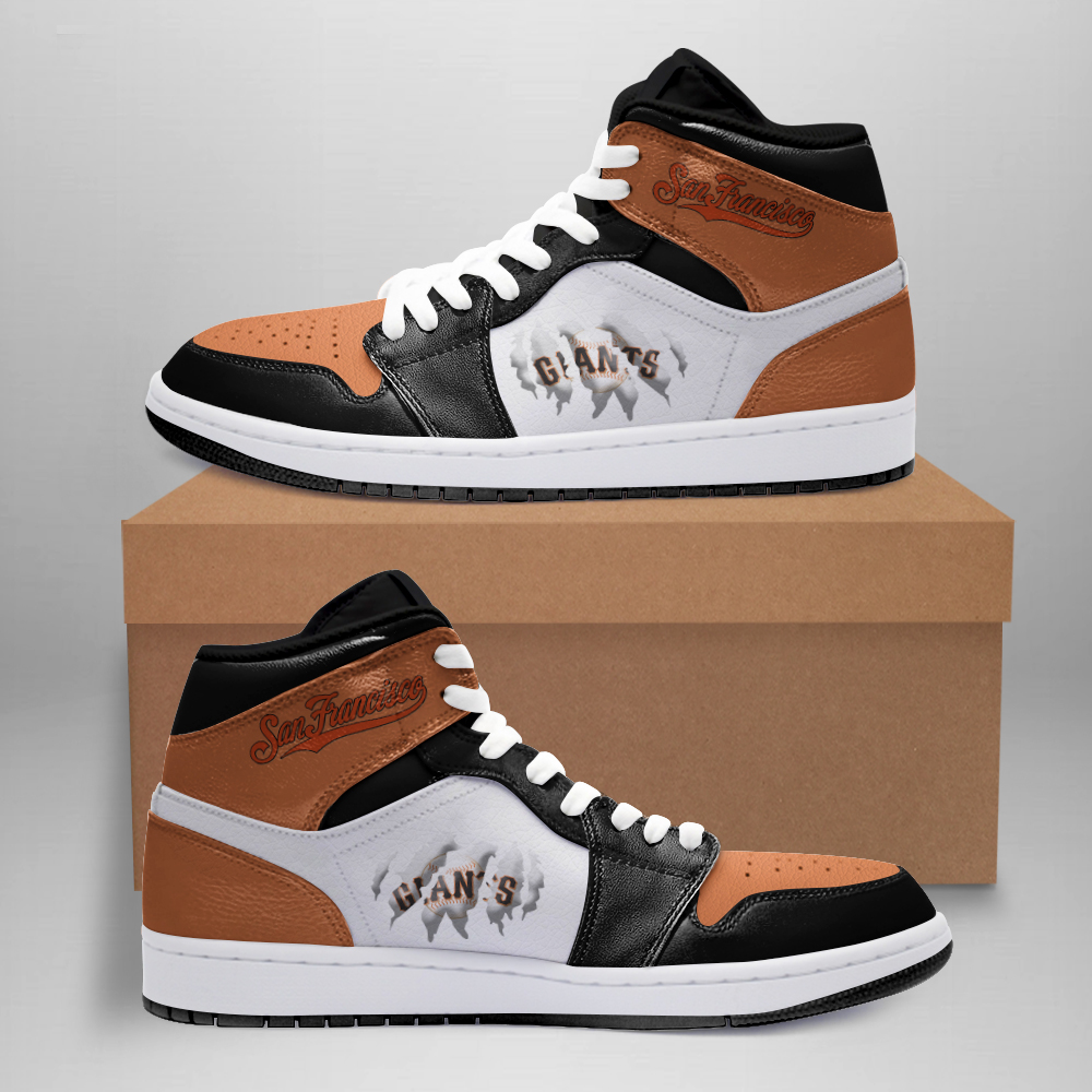San Francisco Giants AJ1 High Sneakers Shoes For Men And Women Calebmatthewhans