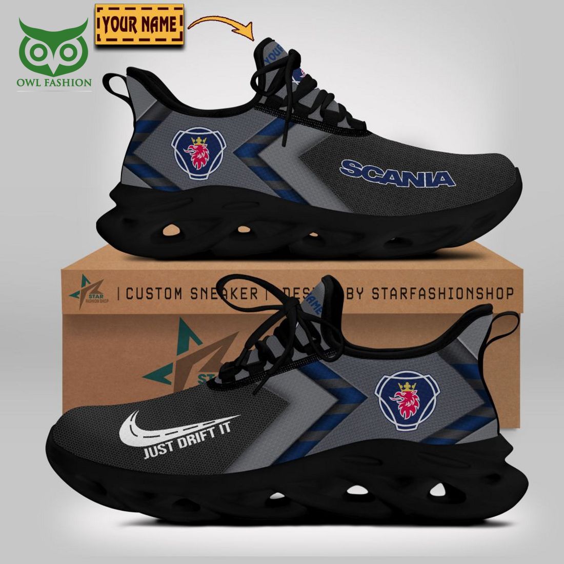 Scania AB Max Soul Shoes Sneakers For Men And Women Calebmatthewhans