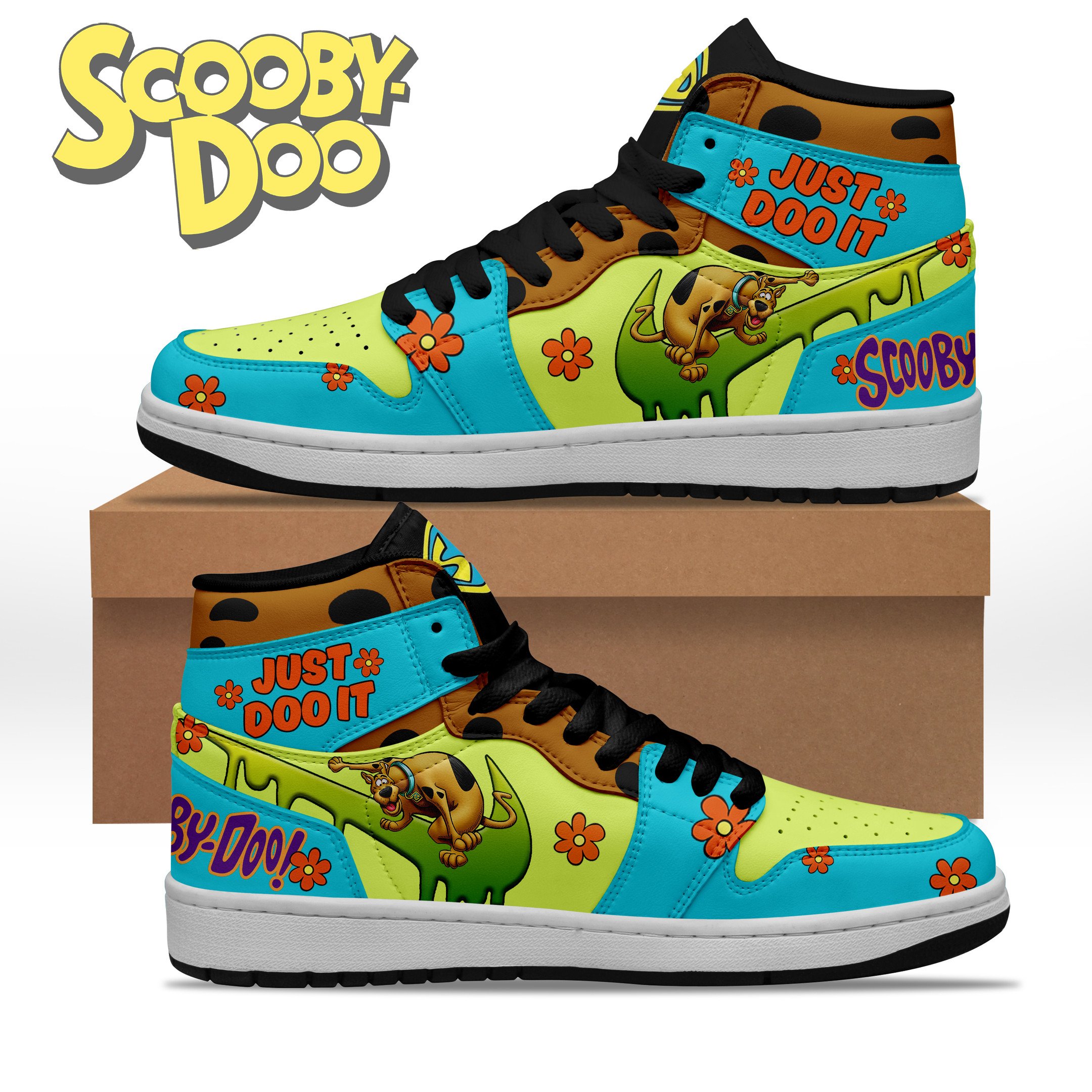 Scooby-Doo AJ1 High Sneakers Shoes For Men And Women Calebmatthewhans