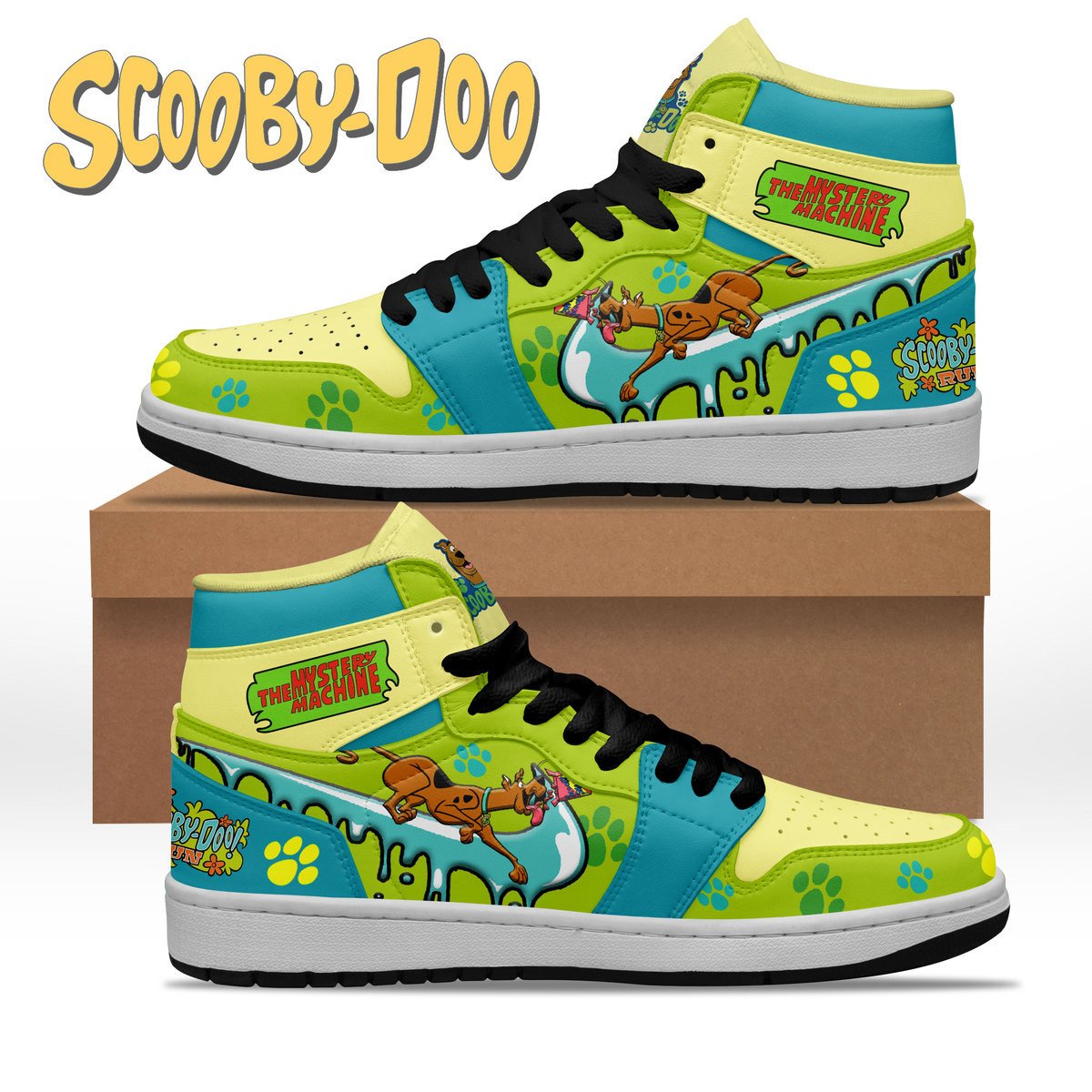 Scooby-Doo AJ1 High Sneakers Shoes For Men And Women Calebmatthewhans
