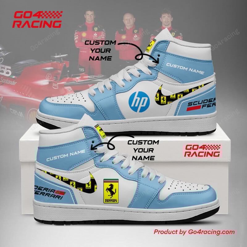 Scuderia Ferrari AJ1 High Sneakers Shoes For Men And Women Calebmatthewhans