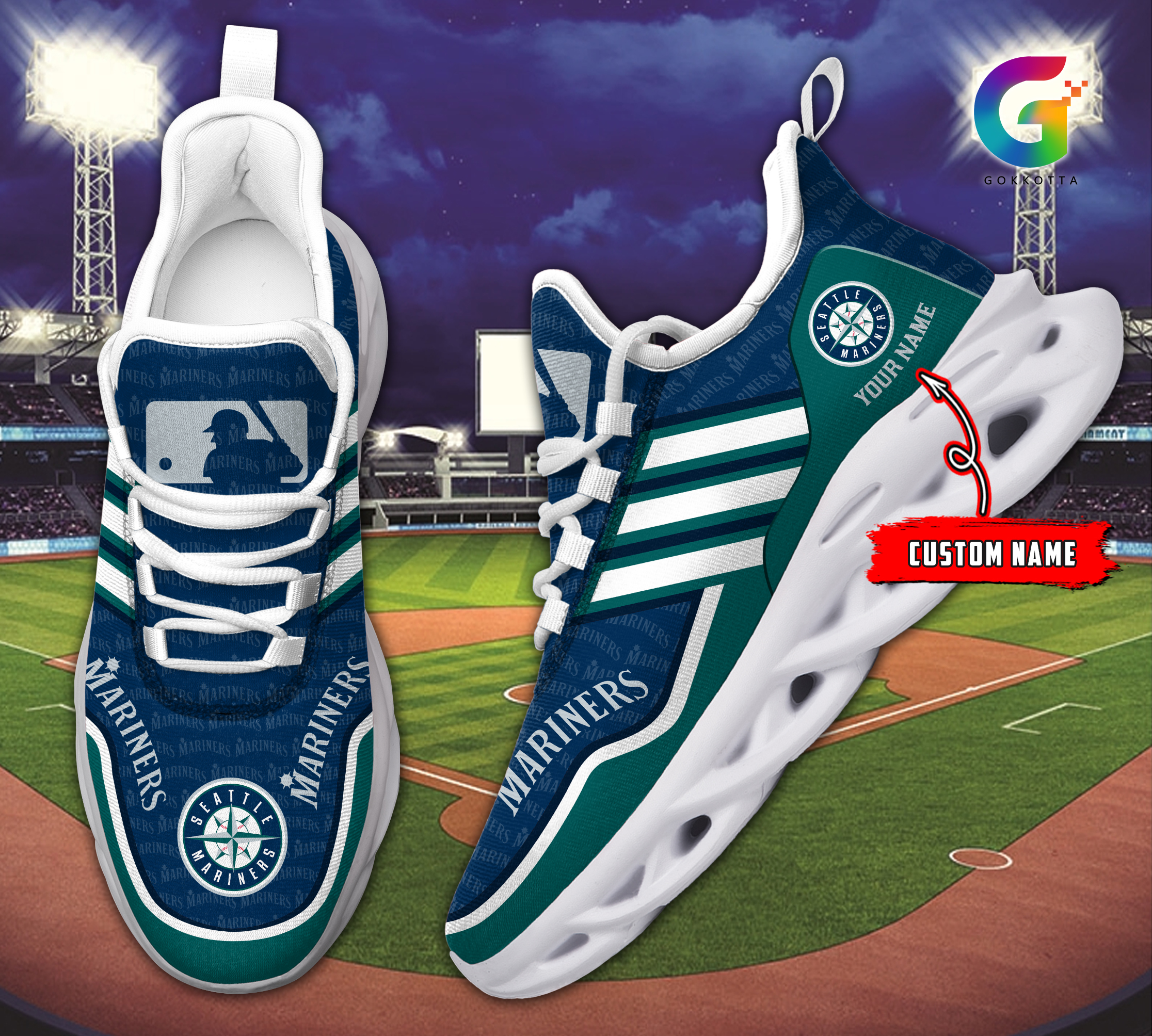 Seattle Mariners MLB Max Soul Shoes Sneakers For Men And Women Calebmatthewhans