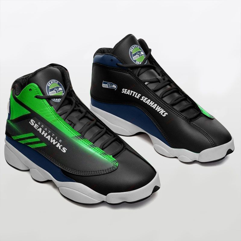 Seattle Seahawk AJ13 Sneakers Shoes For Men And Women Calebmatthewhans