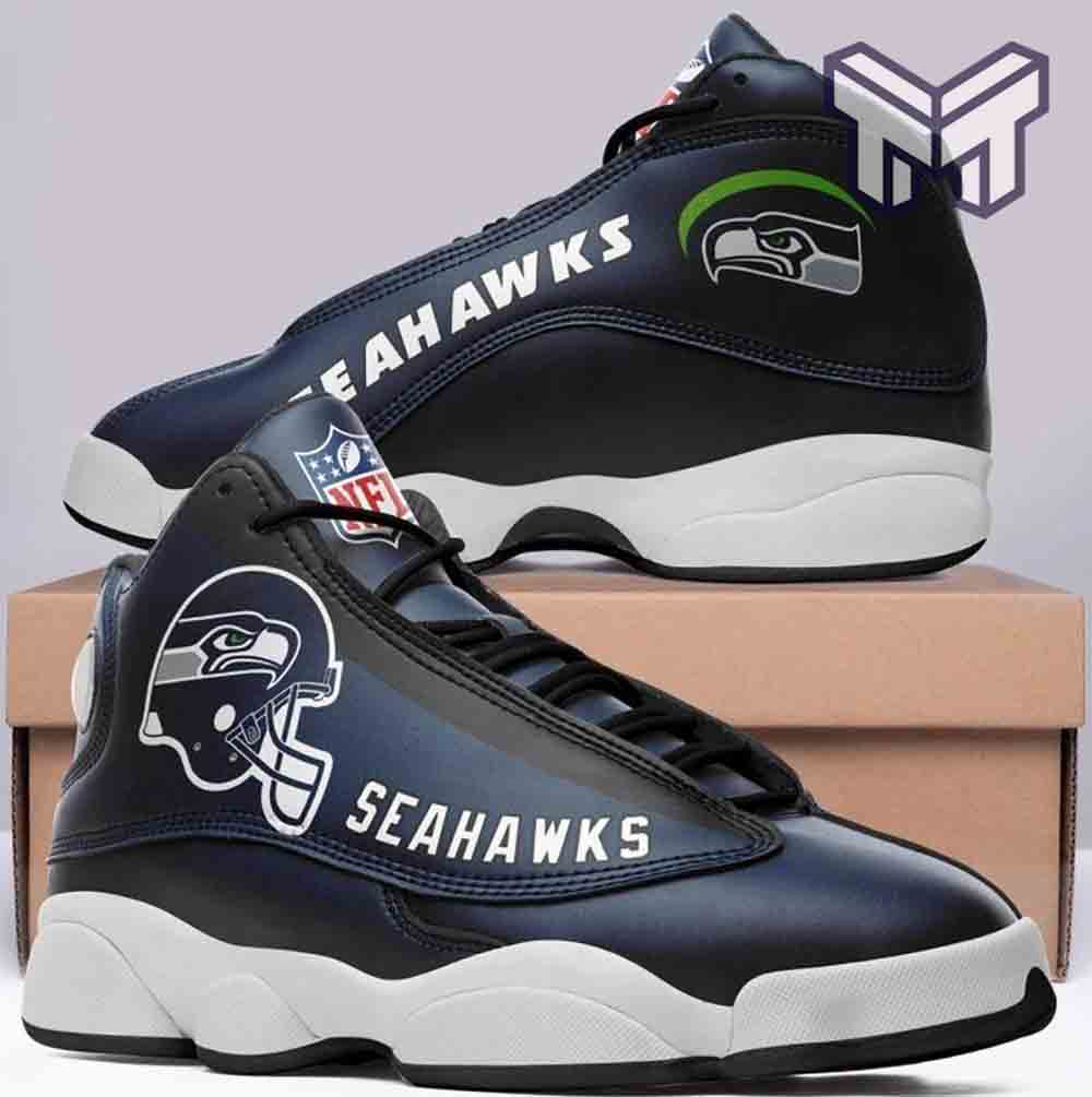 Seattle Seahawks AJ13 Sneakers Shoes For Men And Women Calebmatthewhans