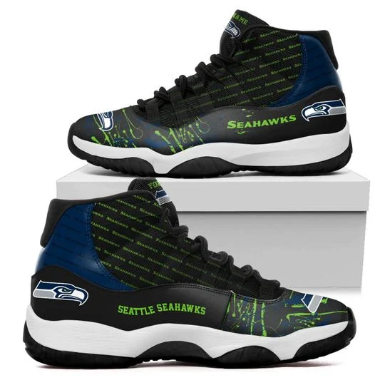 Seattle Seahawks AJ13 Sneakers Shoes For Men And Women Calebmatthewhans