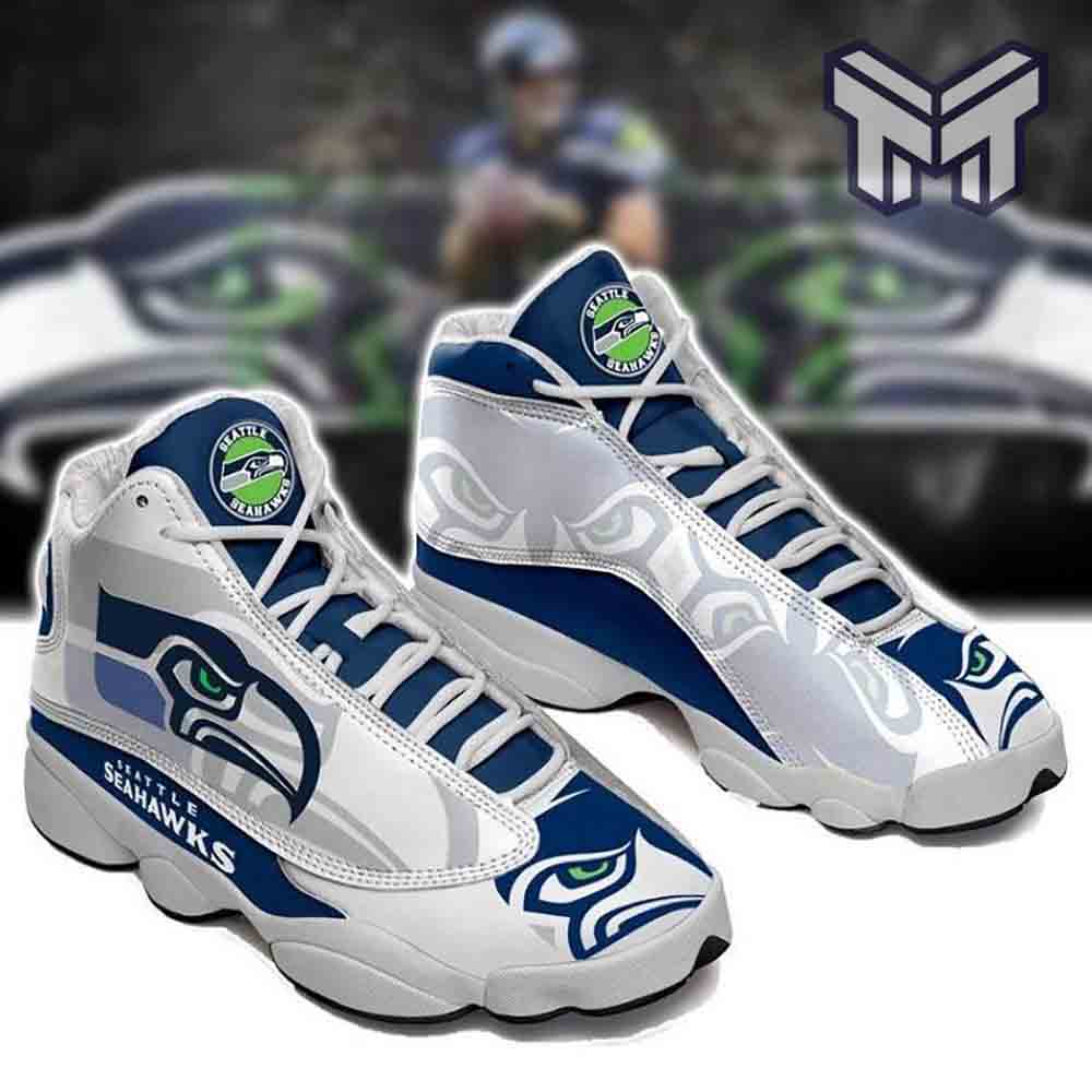 Seattle Seahawks AJ13 Sneakers Shoes For Men And Women Calebmatthewhans